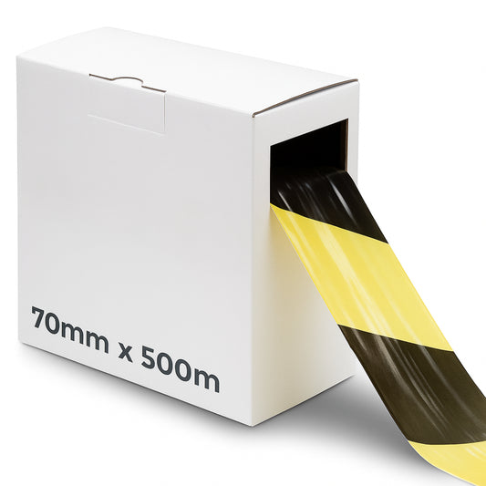 Barrier Warning Tape – Non-Adhesive 70mm × 500m