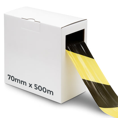 Barrier Warning Tape – Non-Adhesive 70mm × 500m
