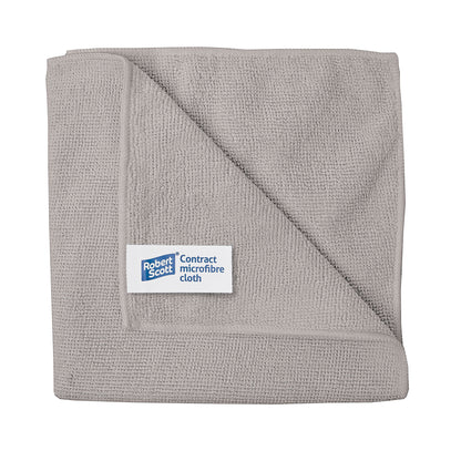 Robert Scott - Contract Microfibre Cleaning Cloths 40cm x 40cm (10 Pack)