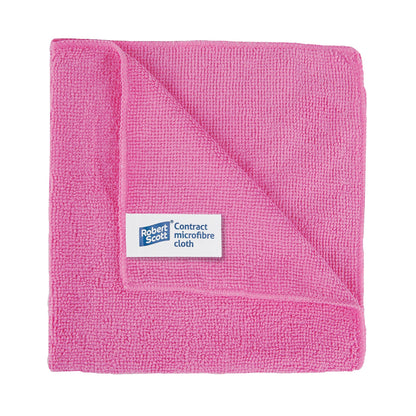 Robert Scott - Contract Microfibre Cleaning Cloths 40cm x 40cm (10 Pack)