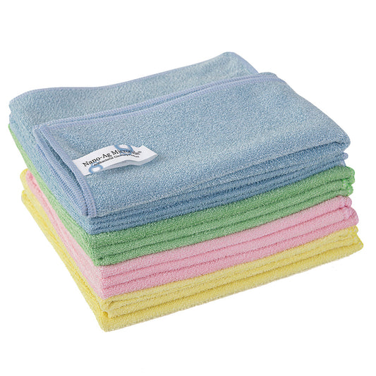 Robert Scott - Nano-Ag Microbial Microfibre Cleaning Cloths 40cm x 40cm (5 Pack)